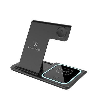 Bon prix 9V 3 en 1 charge sans fil multifonctionnelle Magsafe chargeur avec lumière en ligne