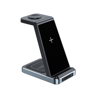 Bon prix X2 3 en 1 Type C chargeur sans fil Porteur de téléphone à double bobine Officiel Samsung chargeur rapide en ligne