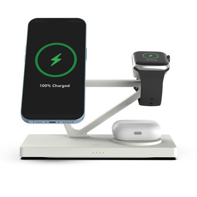 Bon prix Chargeur rapide magnétique avec éclairage de nuit 2w Pour Iphone Samsung Iwatch Airpods Noir Et Blanc en ligne