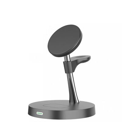 Bon prix Station de recharge sans fil avec protection contre les courants de lumière nocturne CE/FCC/RoHS certifiée en ligne