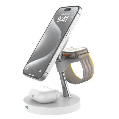 Bon prix Station de recharge sans fil rapide de 15 W avec indicateur LED et lumière de nuit LED en ligne