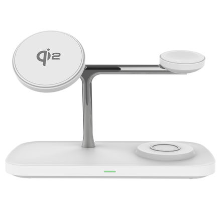 Bon prix Chargeur sans fil Qi 2 de 15 W avec indicateur LED pour montres Apple et Samsung en ligne