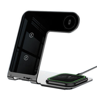 Bon prix Support de charge sans fil en aluminium de 15 W pour téléphone intelligent standard Qi en ligne