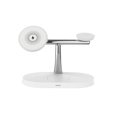 Bon prix 3 en 1 chargeur rapide Station de chargeur sans fil magnétique avec 5W/7.5W/10W/15W de charge ABS Matériau noir en ligne