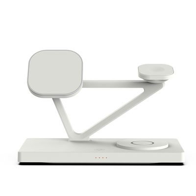 Bon prix 5 en 1 15W Chargeur sans fil magnétique rapide avec lumière de nuit 2W Accepter logo personnalisé en ligne