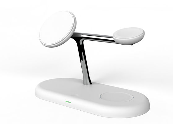 Bon prix Chargeur sans fil magnétique tout en un T256 15W/10W/7.5W/5W Trois positions de support de charge rapide avec la lumière de nuit en ligne