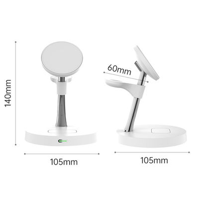 Bon prix Chargeur portable sans fil à entrée de type C avec alliage de zinc et matériau ABS de couleur noir et blanc en ligne