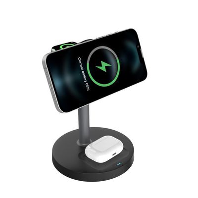 Bon prix S11 support de charge sans fil magnétique 3 en 1 avec angle de charge réglable et interface d'entrée USB de type C en ligne