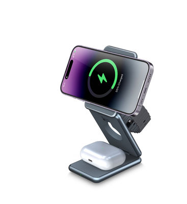 Bon prix Chargement sans fil pliable en alliage d'aluminium 5V 2A Chargeur sans fil Qi Pour Iphone en ligne