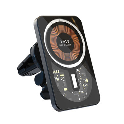Bon prix Chargement sans fil de voiture 5V 2A transparent Chargeur magnétique de voiture 73% d'efficacité en ligne