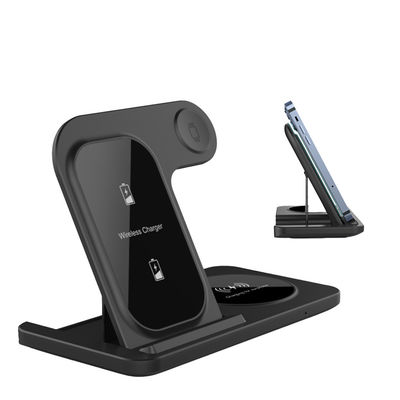 Design pliable 3 en 1 pomme Chargeur sans fil Chargeur efficace facile à transporter