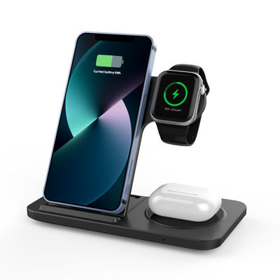 Bon prix Chargeur sans fil pliable de 15W rapide en noir et blanc Efficacité de charge supérieure à 75% en ligne