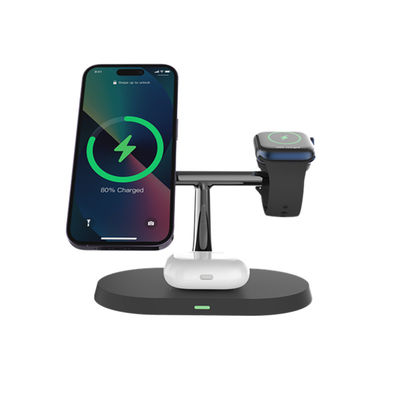 Bon prix OEM Porteur de charge sans fil multi-fonction pour l' Iphone écouteur Montre en noir et blanc en ligne