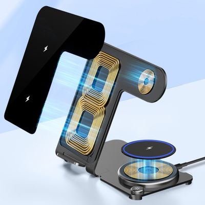 Bon prix Chargement sans fil métallique 3W écouteur et puissance de sortie de montre 2W pour une charge pratique en ligne