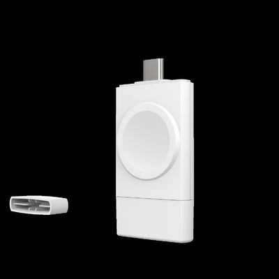 Bon prix Mini taille double interface Samsung Apple Watch chargeur USB A et USB C chargeur de montre sans fil en ligne