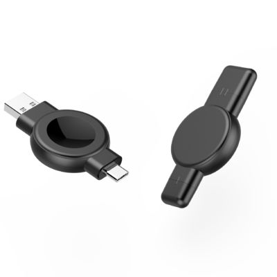 Bon prix Compact design sans fil Samsung Apple Watch Chargeur avec double prise USB-A et USB-C en ligne