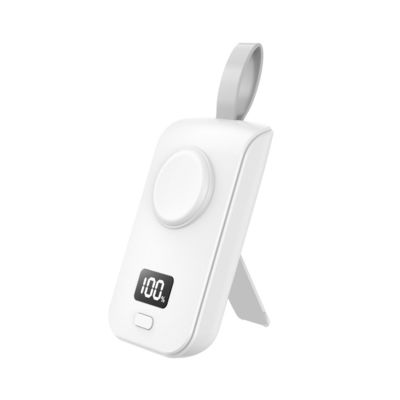 Chargeur sans fil portable de 2500 mAh Chargeur sans fil pour IWatch et chargement par câble pour iPhone