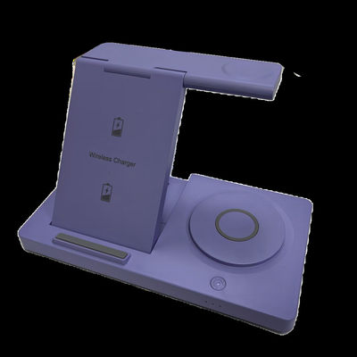 Bon prix Station de recharge sans fil pour téléphones intelligents, écouteurs et montres avec lumière magnétique de nuit en ligne