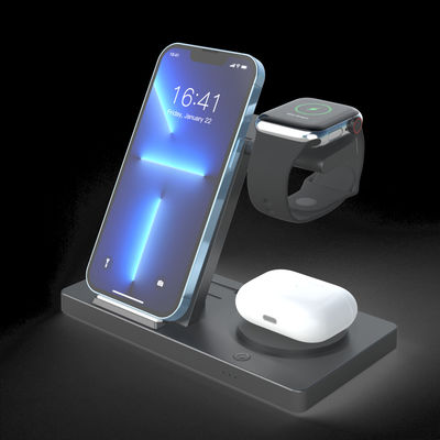 Bon prix Station de recharge sans fil pliable 3W avec logo personnalisé en ligne