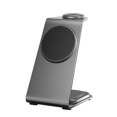 Bon prix Chargement sans fil rapide Chargeur en alliage d'aluminium pour iPhone Samsung Smartphones Écouteurs et iWatch en ligne