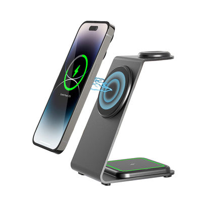 Bon prix Support de charge sans fil en alliage d'aluminium 15W PD/QC Compatible avec iPhone/Samsung/autres appareils Qi en ligne