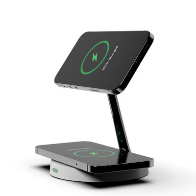 Bon prix Alliage de zinc 3 en 1 chargeur sans fil magnétique 15W téléphone 3W chargeur d'écouteurs en ligne