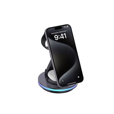 Bon prix Station de recharge sans fil ABS Acrylique 4 en 1 Stand CE FCC certifié RoHS en ligne