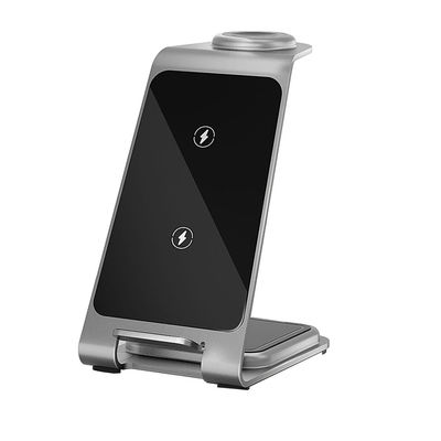 Bon prix 3 en 1 support de recharge sans fil en aluminium pour l'interface USB C iPhone/Samsung en ligne