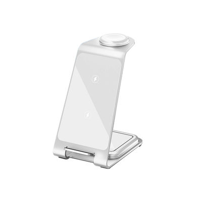 Bon prix Support de charge sans fil en aluminium 3 en 1 pour iPhone Samsung Téléphones Qi cinq couleurs en ligne