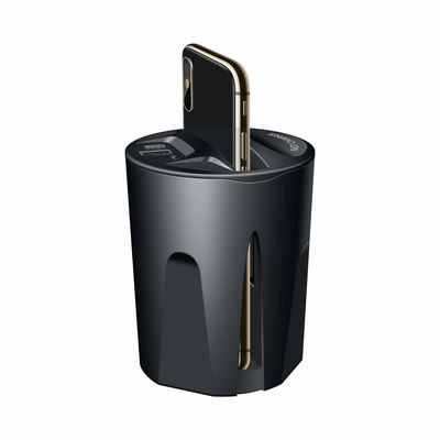 Bon prix Fréquence de charge 110-205KHz Chargeur sans fil pour voiture avec double interface de sortie USB en ligne