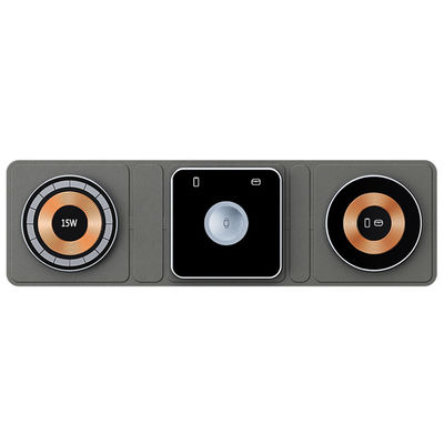 Bon prix Chargement sans fil pliable 3 fois 5W/7.5W/10W/15W Plateau de charge haute efficacité en ligne