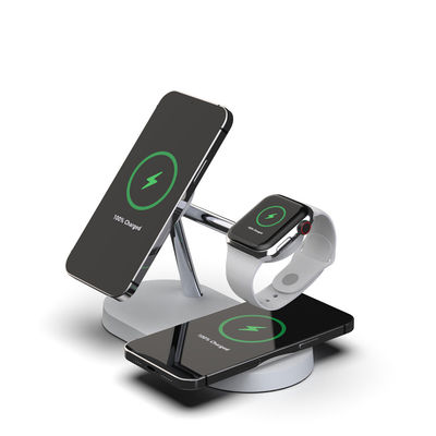 Bon prix Chargement des écouteurs 3W Chargeur sans fil magnétique 5 en 1 avec sortie USB Approuvé CE/FCC/RoHS en ligne
