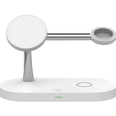 Bon prix Station de recharge sans fil 4 en 1 avec lumière nocturne de 2W et protection de sécurité multiple en ligne