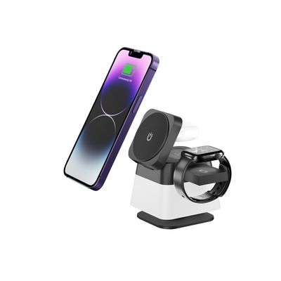 Bon prix Chargeur sans fil pliable rotatif 4 en 1 avec lumière RVB en ligne