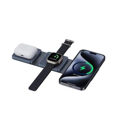 Bon prix Chargeur compact pliable sans fil avec charge sans fil Qi en ligne