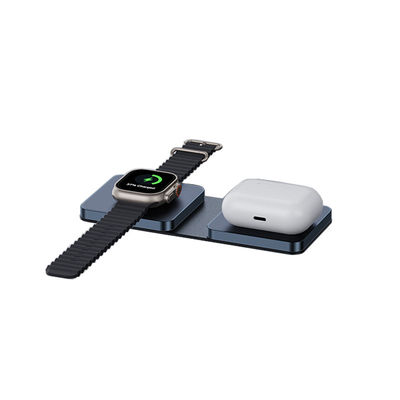 Bon prix Chargeur sans fil pliable compact 3W - 15W Téléphone Qi Apple Airpod IWatch avec USB type C en ligne