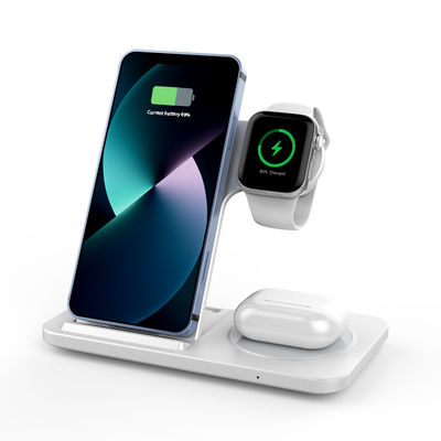 Bon prix Chargeur sans fil pliable 3 en 1 en plastique écologique avec une distance de charge de 8 mm en ligne