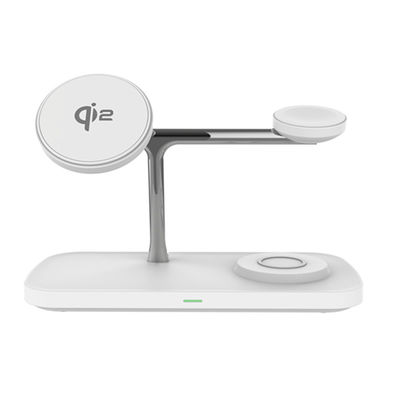 QI2 tout en un chargeur sans fil rapide magnétique 9V 2A Entrée pour téléphone/écouteur/horloge