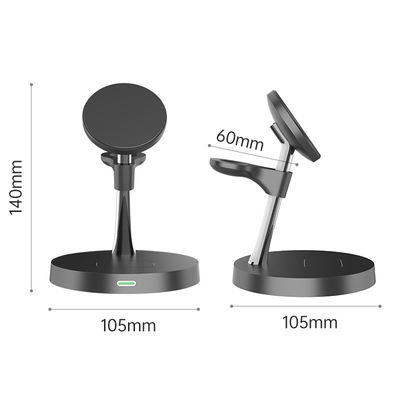 Bon prix Station de charge sans fil magnétique rapide en alliage de zinc ABS 4 en 1 avec lampe de nuit 2w en ligne
