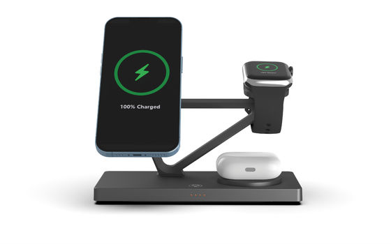 Bon prix T216 Support de chargeur rapide sans fil Apple et Samsung Montres chargeur 15W/10W/7.5W/5W Construit dans la lumière nocturne en ligne