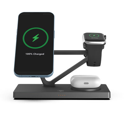 Bon prix T216 Chargeur rapide sans fil 15W/10W/7.5W /5W Prise en charge du téléphone Apple et Samsung avec chargeur ABS à lumière nocturne en ligne