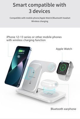 Bon prix Chargeur rapide sans fil 3 en 1 Apple/Samsung 15W/10W Support de chargeur autonome Apple Watch QiI Chargeur standard en ligne