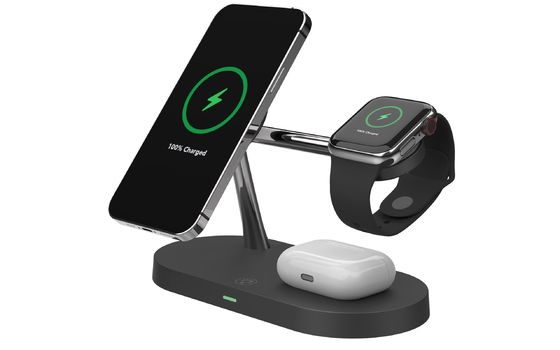 Chargeur rapide sans fil 4 en 1 T68C 15W/10W Chargeur de téléphone mobile industriel