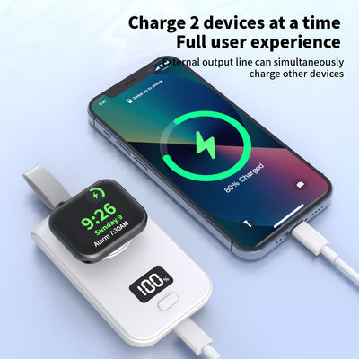2025 Dernier chargeur sans fil Pour Apple Watches ABS+PC 2W Mini Power Bank Support Harging Iwatch