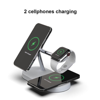 Bon prix 2025 Nouveau T268 Prix en gros 15w Chargeur rapide sans fil ABS + Zinc Alloy Magnétique Chargeur de téléphones Apple et Samsung en ligne