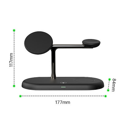 Bon prix OEM/ODM T256 Wireless Fast Charger ABS Phone Charger Black Charger en ligne